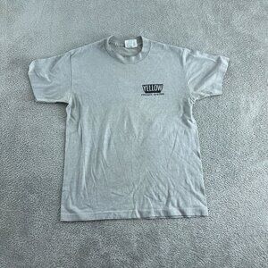 Vintage Tee Jays Heft-T Yellow Freight  S Gray 50% Cotton 50% Polyester 5736